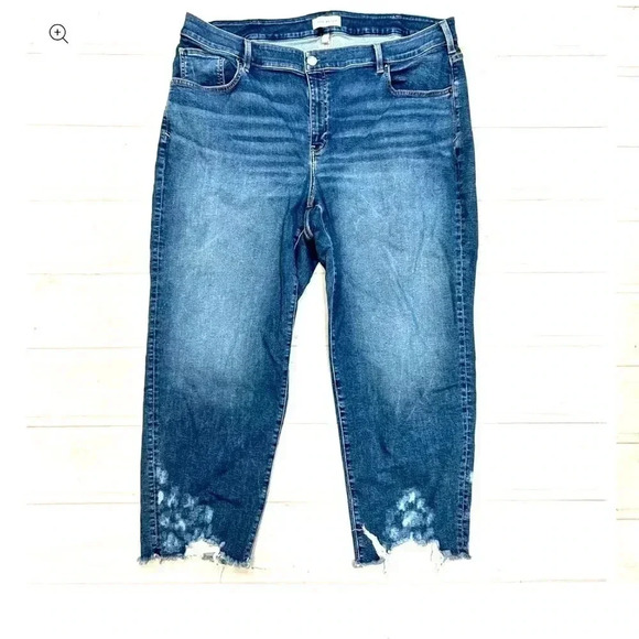 Lane Bryant high rise girlfriend straight jeans size 20 - Picture 1 of 6